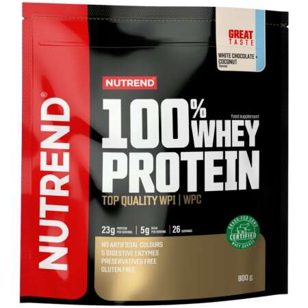 Nutrend 100% Whey Protein, White Chocolate + Coconut - 800g