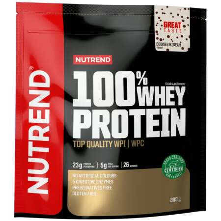 Nutrend 100% Whey Protein, Cookies & Cream - 800g