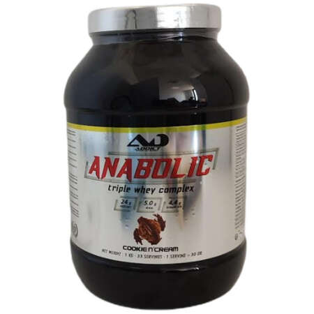 Addict Sport Nutrition Anabolic Triple Whey Complex, Cookie N'Cream - 1000g