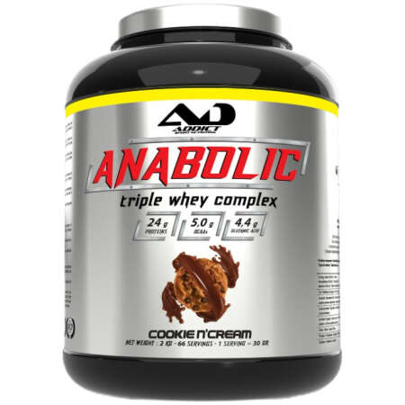 Addict Sport Nutrition Anabolic Triple Whey Complex, Cookie N'Cream - 2000g
