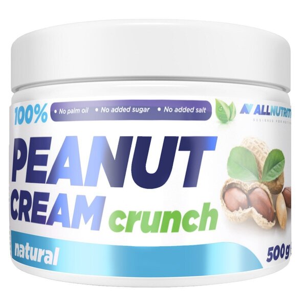 Allnutrition 100% Peanut Cream, Crunch - 500g