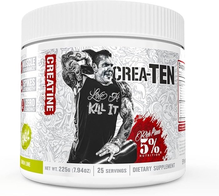5% Nutrition Crea-TEN - Legendary Series, Lemon Lime - 225g