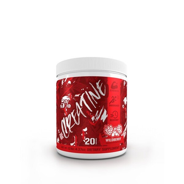 5% Nutrition Creatine - Code Red, Wildberry - 126g