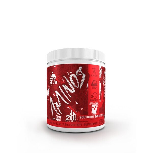 5% Nutrition Aminos - Code Red, Southern Sweet Tea - 224g