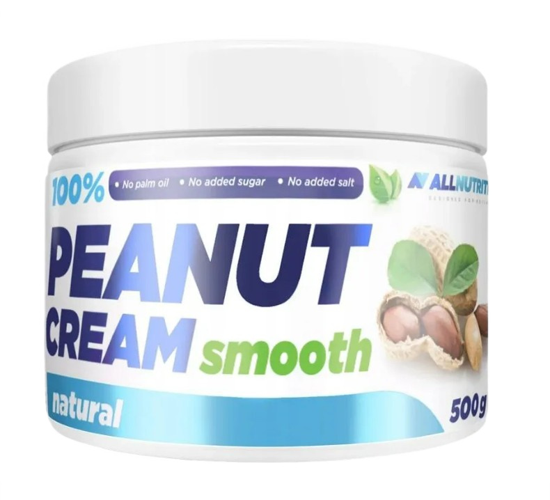 Allnutrition 100% Peanut Cream, Smooth - 500g