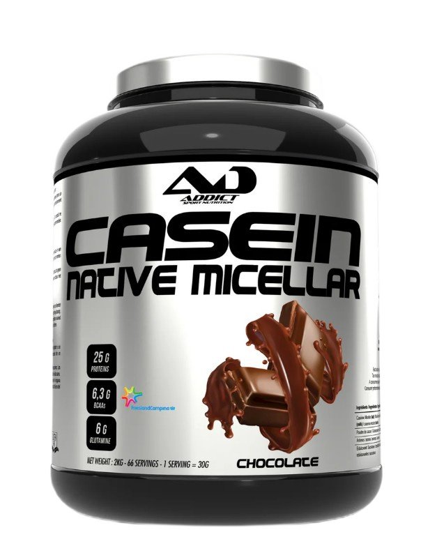 Addict Sport Nutrition Native Micellar Casein, Chocolate - 2000g