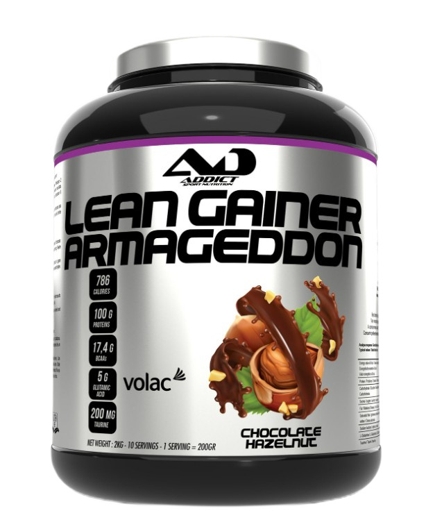 Addict Sport Nutrition Lean Gainer Armageddon, Chocolate Hazelnut - 2000g