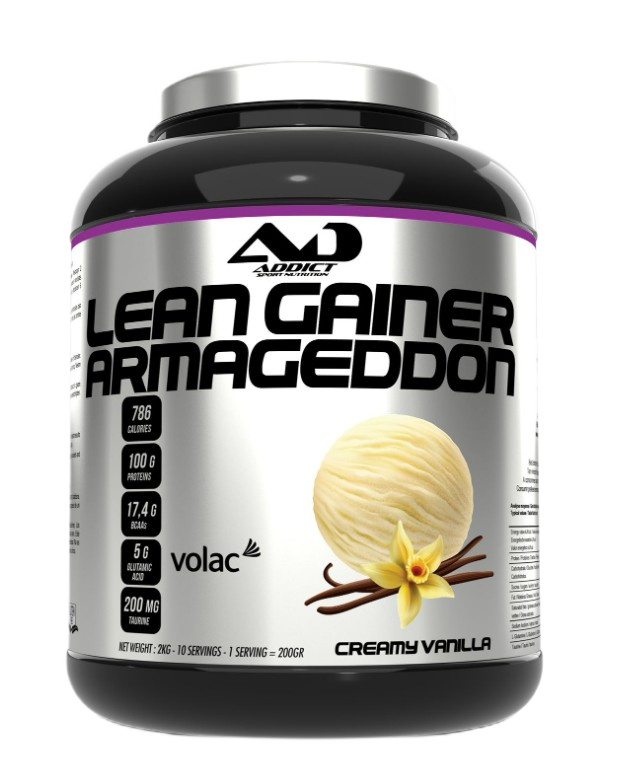 Addict Sport Nutrition Lean Gainer Armageddon, Creamy Vanilla - 2000g