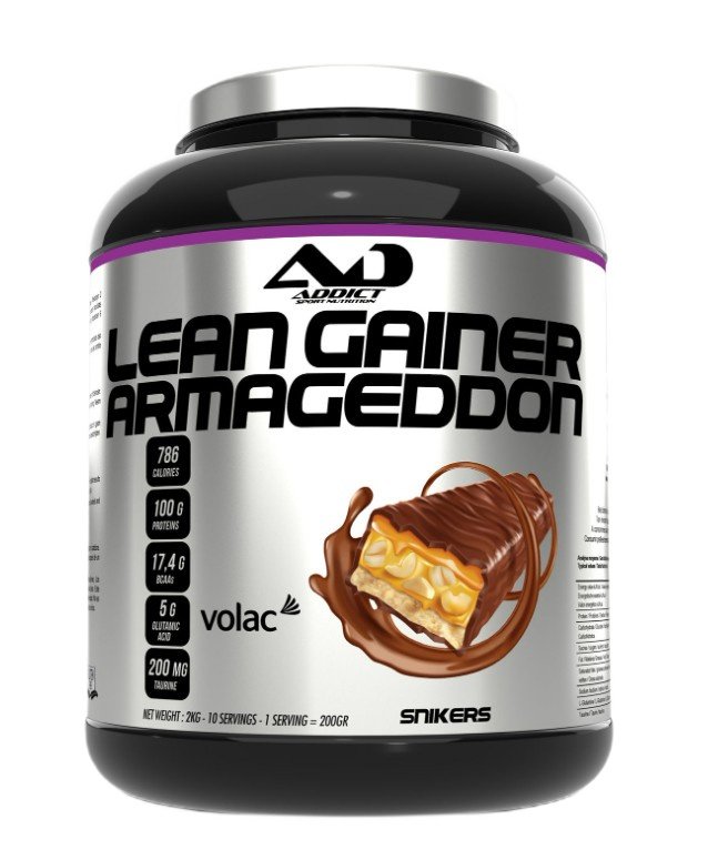 Addict Sport Nutrition Lean Gainer Armageddon, Snikers - 2000g